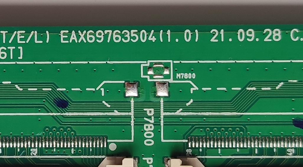 MAIN PARA TV LG / NUMERO DE PARTE EBU66783606 / EAX69763504(1.0) / PANEL HC500EQF-VKGA1-214X / DISPLAY PT500GT03-1 VER.1.0 / MODELO 50QNED80UQA.BUSSLJM	 - Imagen 2